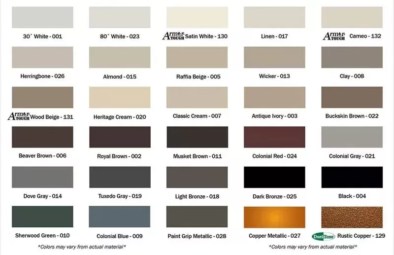 Gutter Color Options